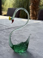 Cigne verre decoration d'occasion  Saint-Avold
