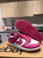 Tênis Nike Dunk Low rosa fúcsia, tamanho 13,5c novo na caixa FB9109-102 sem caixa comprar usado  Enviando para Brazil