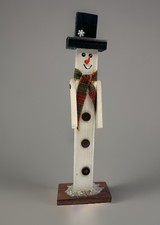 Handcrafted wooden snowman for sale  Powhatan