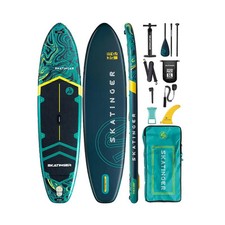 Używany, Deska SUP SKATINGER Prana Lava Green 350x89x15 cm (11'6'') yoga na sprzedaż  PL