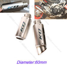 Tubo silenciador de escape universal para motocicleta 60,5 mm deslizante com silenciador DB Killer comprar usado  Enviando para Brazil