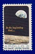 1969 APOLLO 8 SELOS MISSÃO LUA ESPAÇO TERRA NASA NO COMEÇO DEUS... SEM MARCA DE CHARNEIRA, usado comprar usado  Enviando para Brazil