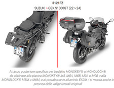 Givi 3121fz piastra usato  Lana