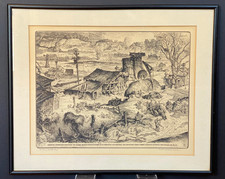 pencil etching for sale  San Jose