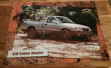 Folheto brasileiro Chevrolet S10 Cabin Simples picape. 1999, texto em português, usado comprar usado  Enviando para Brazil