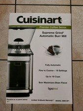 Moinho de rebarba automático Cuisinart Supreme Grind DBM-8P1 novo-caixa aberta comprar usado  Enviando para Brazil