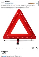 Foldable warning triangle for sale  WATERLOOVILLE