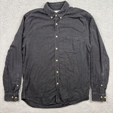 Camisa masculina flanela portuguesa grande cinza manga longa bolso com botão comprar usado  Enviando para Brazil
