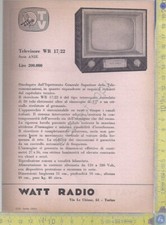 Watt radio televisore usato  Milano