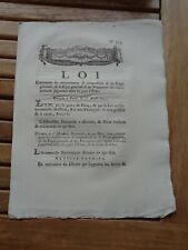 Law concerning recoveries d'occasion  Expédié en Belgium