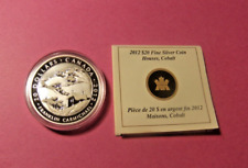 2012 Canadá $20 Moeda, Camafeu, Moeda de Prata de Qualidade Prova - CASASAS, COBALTO comprar usado  Enviando para Brazil