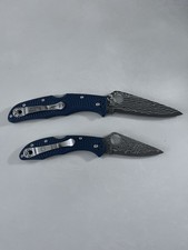 Spyderco damascus delica for sale  Needville