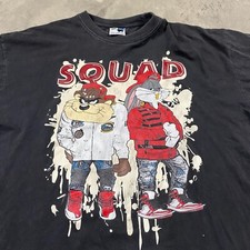Camiseta Vintage Y2K Bugs Bunny Taz Looney Tunes Anos 90 Hip Hop Pesada XXL comprar usado  Enviando para Brazil