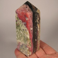Obelisco torre pedra preciosa polida ponta opala morango 3,8" - Peru, usado comprar usado  Enviando para Brazil