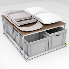 Tylny wyciąg Furgon | Wyciąg do dużych obciążeń 120cm z półką | Kamper Tylny garaż na sprzedaż  Wysyłka do Poland