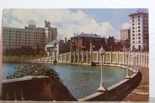 Cartão postal antigo vintage com vista para cartão Florida FL Lakeland Lake espelho indústria cítrica comprar usado  Enviando para Brazil