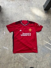 Camiseta Adidas masculina Manchester United Team Viewer 23/24 Home tamanho P 26 vermelha IP1726 comprar usado  Enviando para Brazil