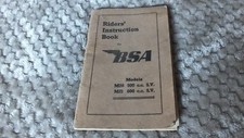 Riders instruction book for sale  WOKING