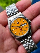 Vintage Original Rado Cavalo Roxo Deslumbrante Mostrador Amarelo Automático ETA 2878, usado comprar usado  Enviando para Brazil