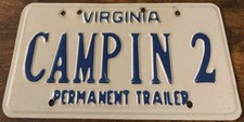 Campin vanity license for sale  Brandon