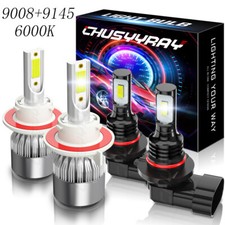 9008+9145 para 2005 - 2009 Dodge Dakota farol de LED + kit combo de 4 lâmpadas de neblina comprar usado  Enviando para Brazil