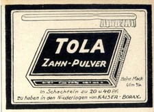 Tola zahn pulver gebraucht kaufen  Hamburg
