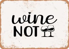 Metal sign wine for sale  USA