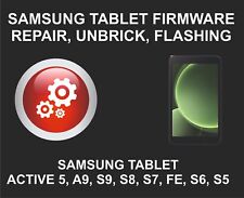 Usado, Reparo de firmware tablet Samsung, Unbrick, Active 5, A9, S9, S8, S7, FE, S6, S5 comprar usado  Enviando para Brazil