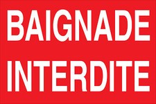 Panneau baignade interdite d'occasion  Marennes