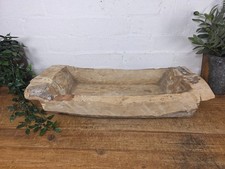 Peça central de mesa vintage rústica Wabi Sabi esculpida em madeira maciça comprar usado  Enviando para Brazil