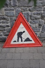 Altes blechschild verkehrschil gebraucht kaufen  Limbach-Oberfrohna