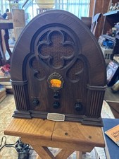 Rádio AM/FM vintage Philco 1930-1936 Baby Grand Cathedral super réplica. comprar usado  Enviando para Brazil