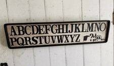 Primitive alphabet sign for sale  Bellefontaine