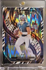 Używany, 2024 Select Jalen Hurts #165 Premier Level Zebra Shock Prizm Case Hit SSP Eagles na sprzedaż  Wysyłka do Poland