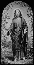 JESUS COM AS MÃOS ABERTAS C1900 Lanterna Mágica Slide RELIGIÃO CRISTÃ comprar usado  Enviando para Brazil