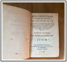 1782 - AÑO CRISTIANO O EXERCICIOS DEVOTOS PARA TODOS LOS DÍAS DEL AÑO: JUNIO comprar usado  Enviando para Brazil