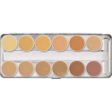 Creme de camuflagem Kryolan Dermacolor, paleta de maquiagem com 12 cores tons (A) comprar usado  Enviando para Brazil