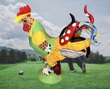 Usado, Galo de golfe Poultry in Motion Birdie on the Green 16736 Sharon Neuhaus cerâmica comprar usado  Enviando para Brazil