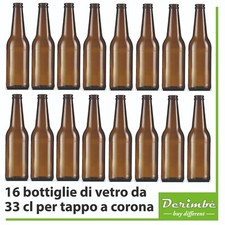 Bottiglie vetro marrone usato  Lecce