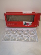 Clear glass baubles for sale  ROTHERHAM