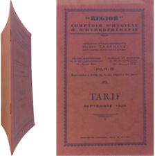 Tarif regior 1928 d'occasion  Nogent-le-Roi