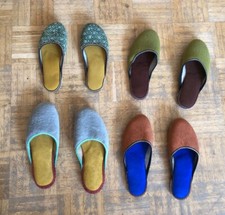 Vintage pantoffeln farbenfrohe gebraucht kaufen  Bergisch Gladbach