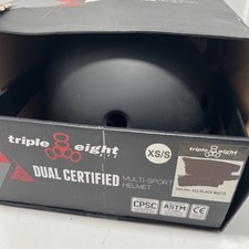Capacete unissex Triple Eight com certificação dupla preto fosco, tamanhos XS/S comprar usado  Enviando para Brazil