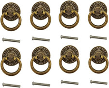 Maçaneta de bronze antiga retrô cômoda puxar armário gaveta anel alça única , usado comprar usado  Enviando para Brazil