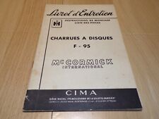 Livret entretien charrues d'occasion  Ciry-le-Noble