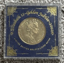 Medalha comemorativa de 2002.  QEII Jubileu de Ouro. comprar usado  Enviando para Brazil
