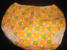 Capa de fralda de tecido forrada de plástico vintage Flower Power tamanho X grande nova na caixa comprar usado  Enviando para Brazil