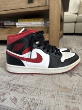 Nike Air Jordan 1 Mid Gym Vermelho Preto Branco 554724-122 Masculino Tamanho 9 comprar usado  Enviando para Brazil