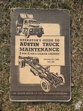Austin 1951 operators for sale  BROMSGROVE