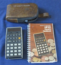 Calculadora vintage HP-22 Hewlett Packard com estojo macio e manual comprar usado  Enviando para Brazil